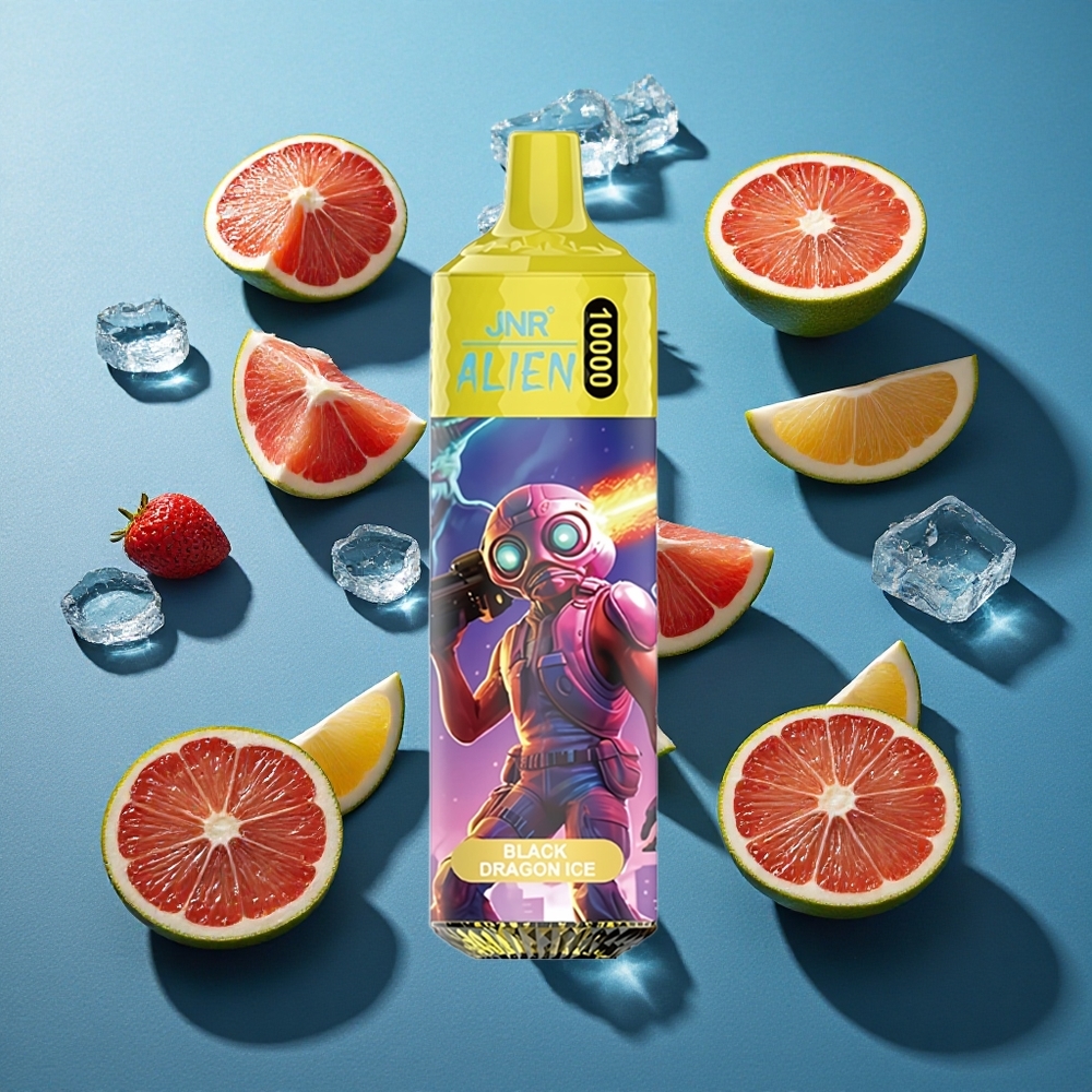 JNR Alien 10000 Puffs 20ml E-Liquid Schwarz Drachen Eis