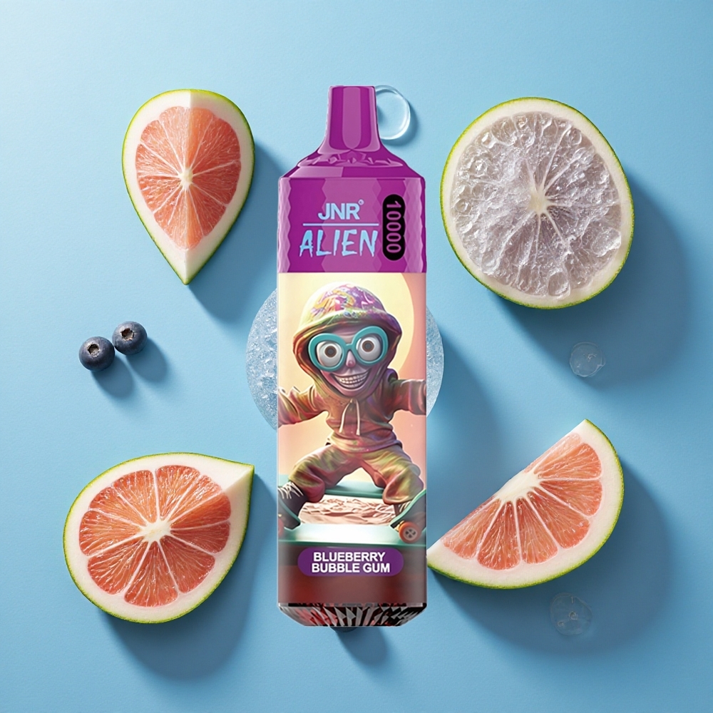 JNR Alien 10000 Puffs 850mAh Batterie 20ml E-Liquid Blaubeere Bubblegum