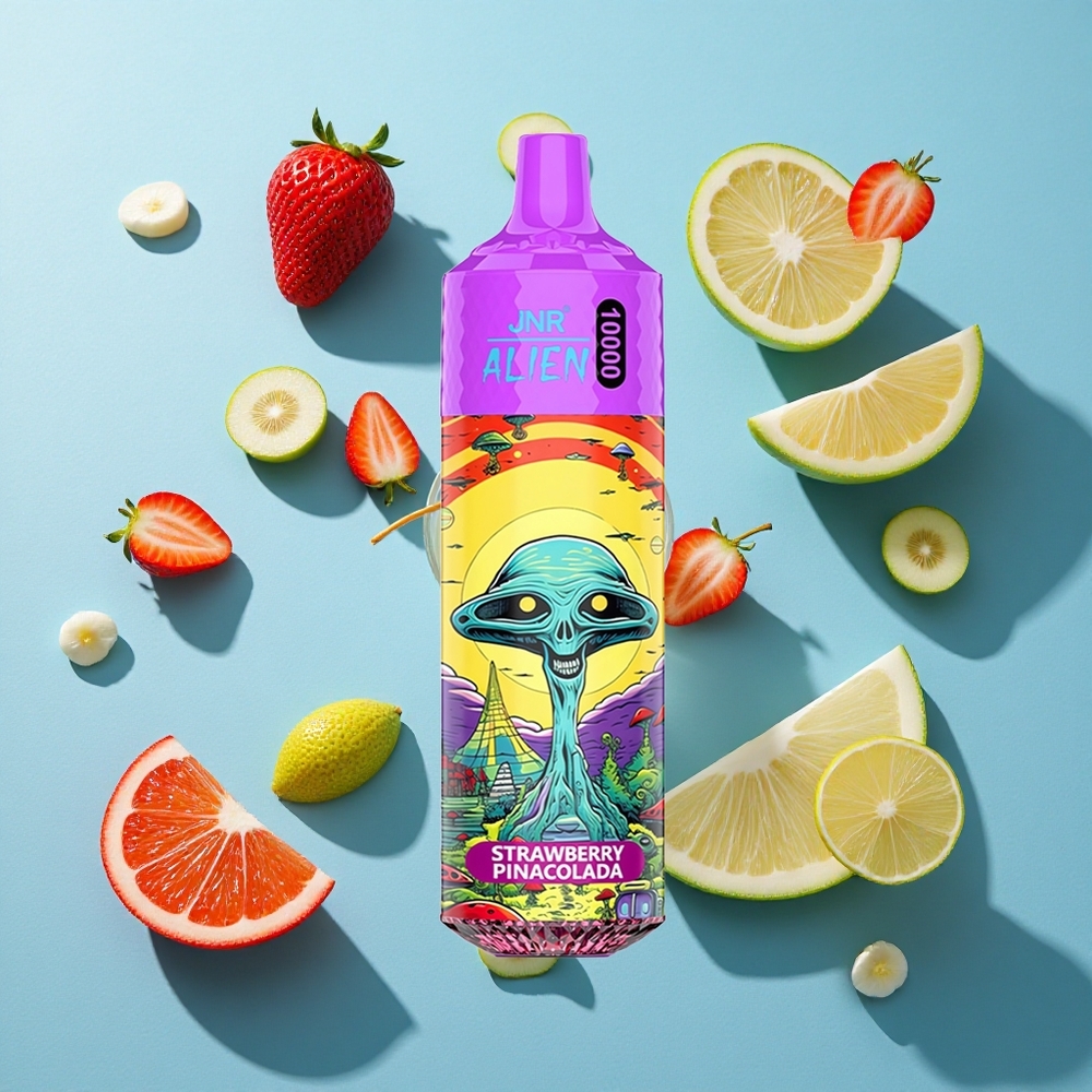 JNR Alien 10000 Puffs 850mAh Batterie Erdbeer-Pina-Colada