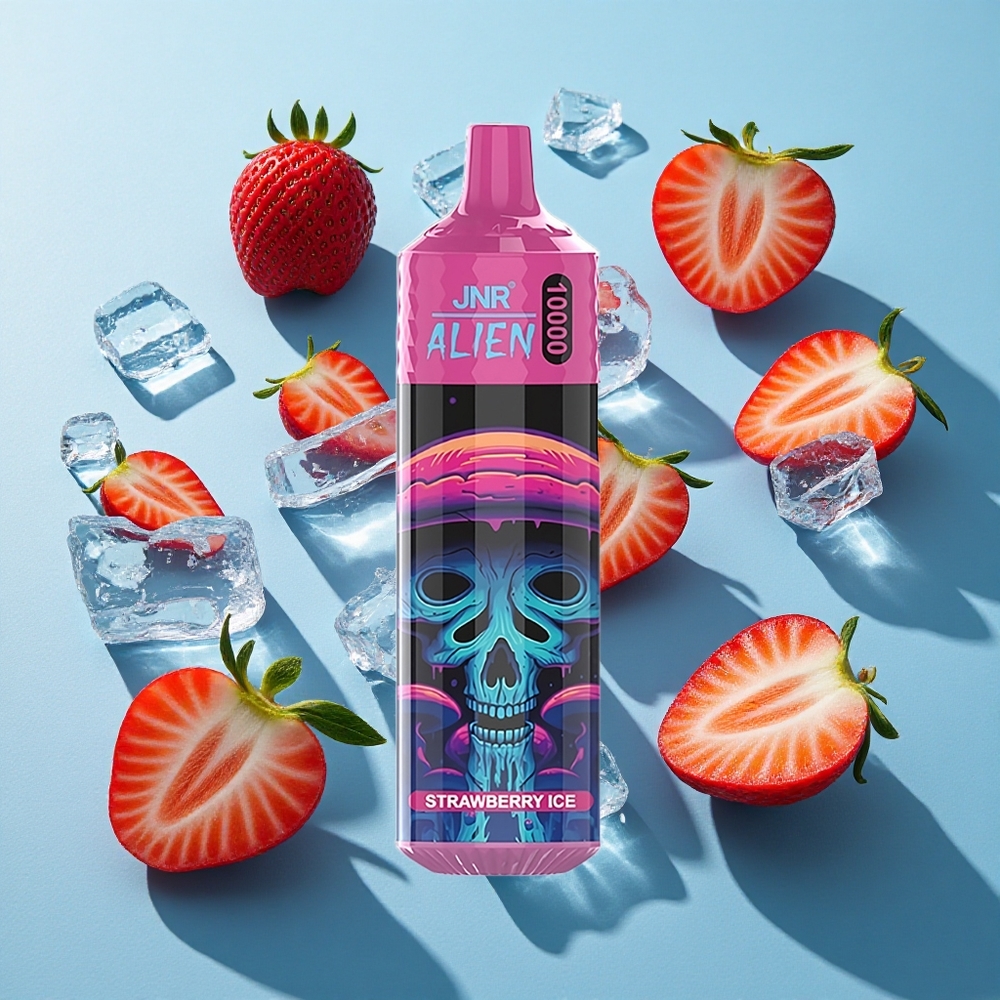 JNR Alien 10000 Puffs 850mAh Typ-C Schnellladung Erdbeer-Eis
