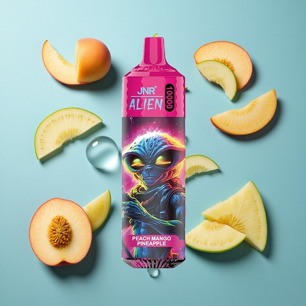 JNR Alien 10000 Puffs 850mAh Typ-C-Schnellladung Pfirsich Mango Ananas