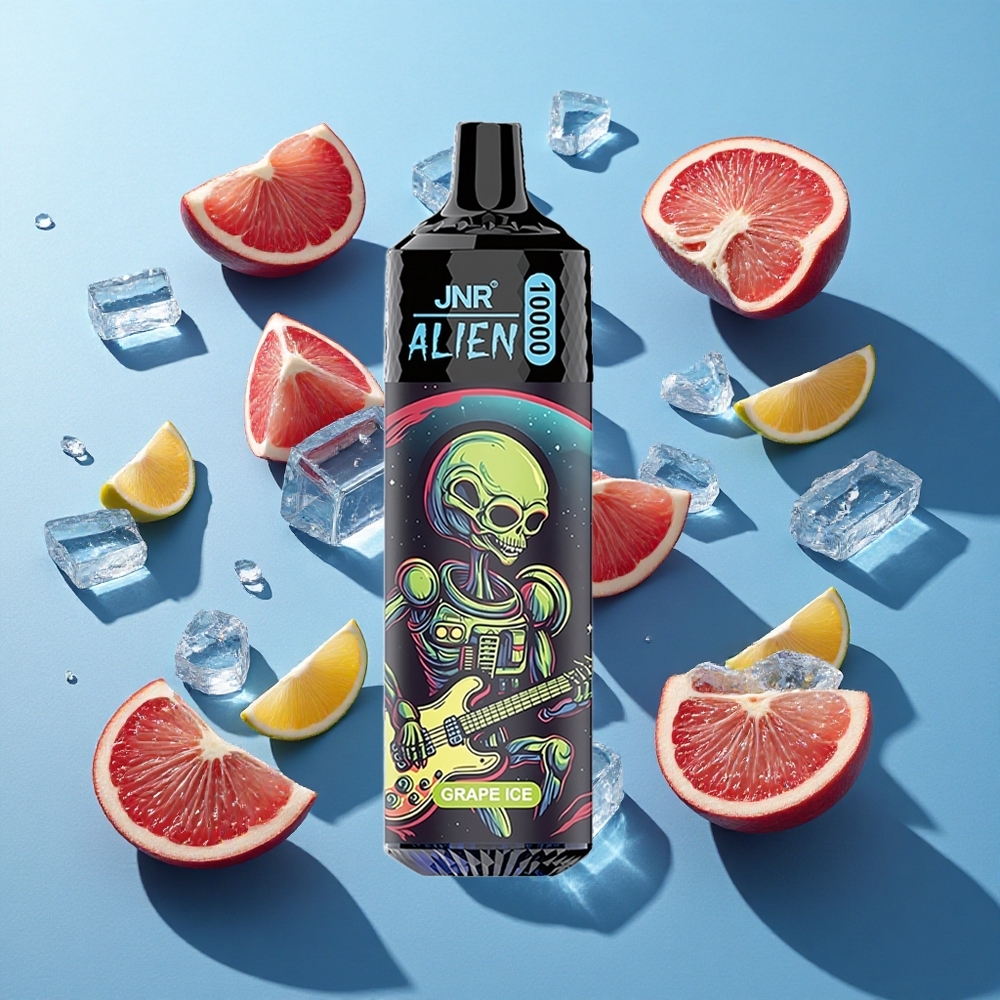 JNR Alien 10000 Puffs 850mAh Typ-C Schnellladung Trauben-Eis