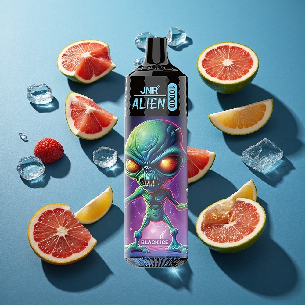 JNR Alien 10000 Puffs 850mAh Typ-C Schwarz-Eis