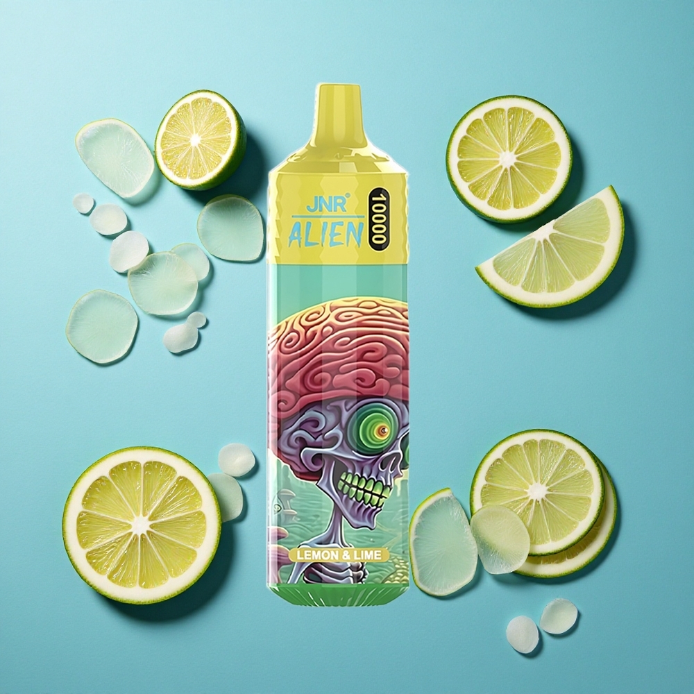 JNR Alien 10000 Puffs 850mAh Typ-C Zitrone & Limette