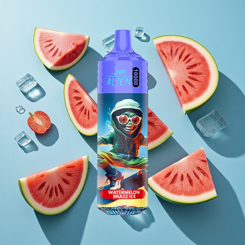 JNR Alien 10000 Puffs Wassermelone Brazz Eis mit 850mAh Akku und Typ-C Schnellladung