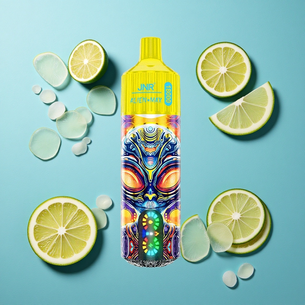 JNR Alien Max 18000 Puffs Dual Mesh Coil & Dual Core Zitrone & Limette