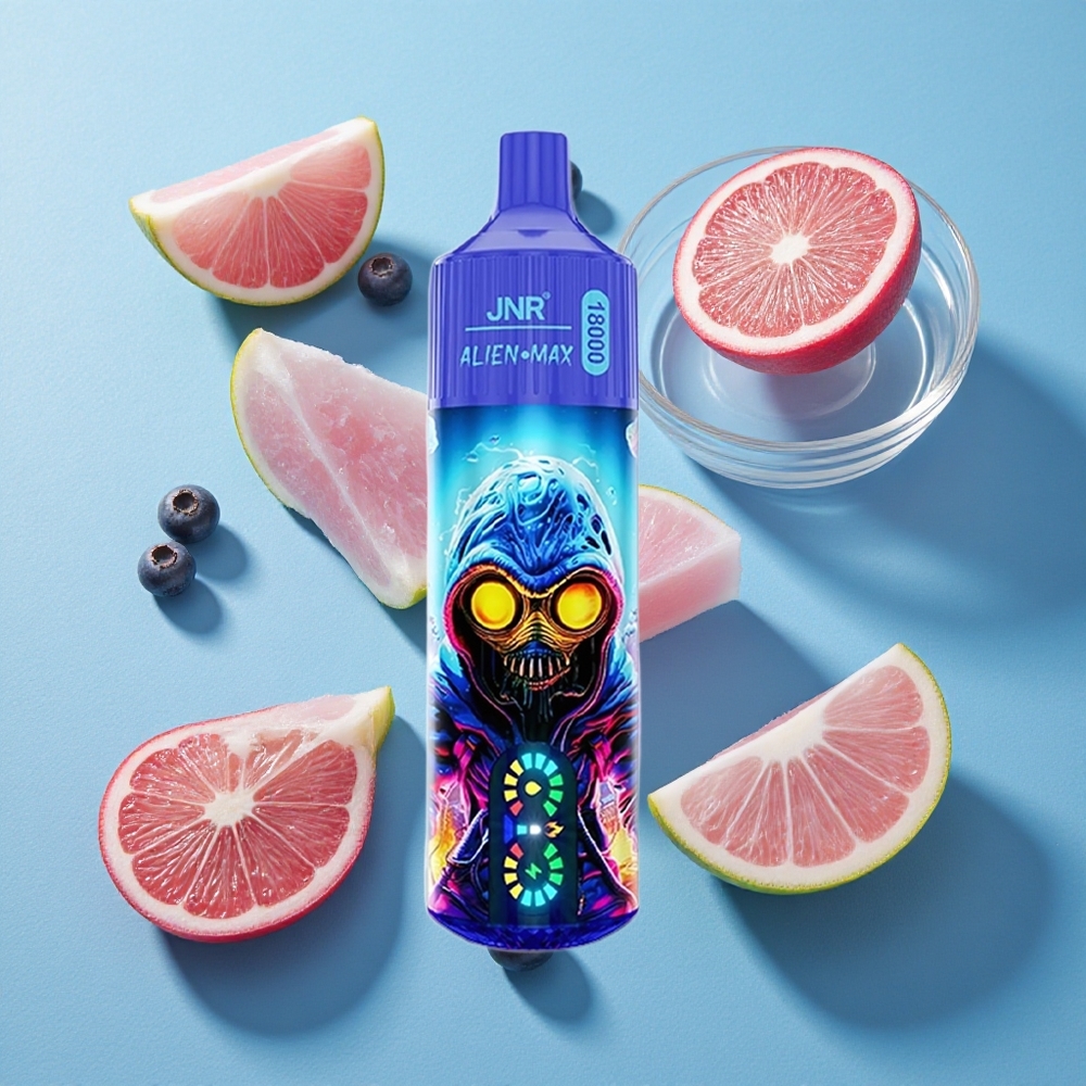 JNR Alien Max 18000 Puffs Dual Mesh & Dual Core Blaubeere Bubblegum