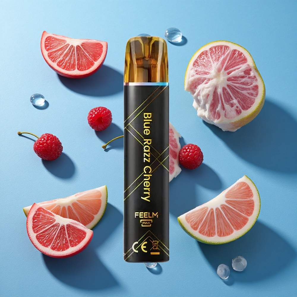 JNR Black&Golden 600+200 Puffs Einweg-Vape Blaue Himbeere Kirsche TPD-zertifiziert