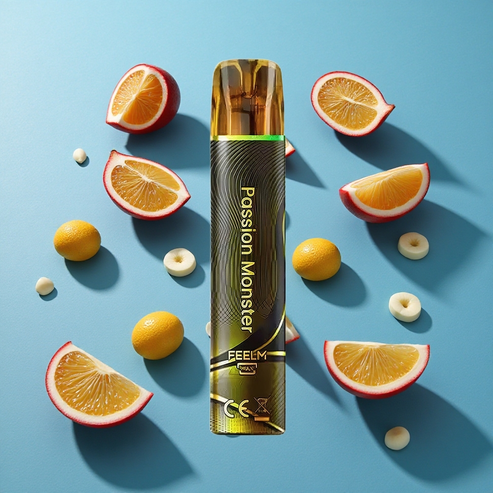 JNR Black&Golden 600+200 Puffs Einweg-Vape Leidenschaft Monster