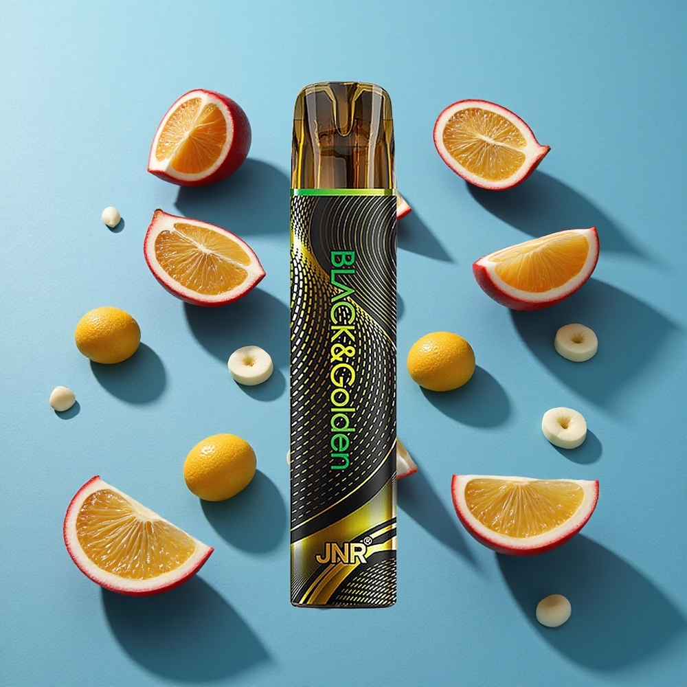 JNR Black&Golden 600+200 Puffs Einweg-Vape Leidenschaft Monster