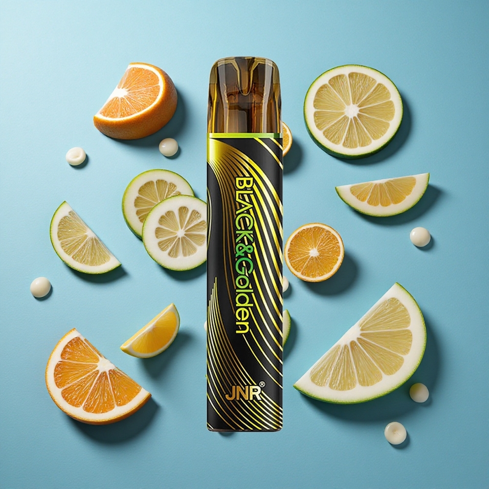 JNR Black&Golden 600+200 Puffs Einweg-Vape Liebe 419 mit 800 Puffs und 2ml E-Liquid-Kapazität