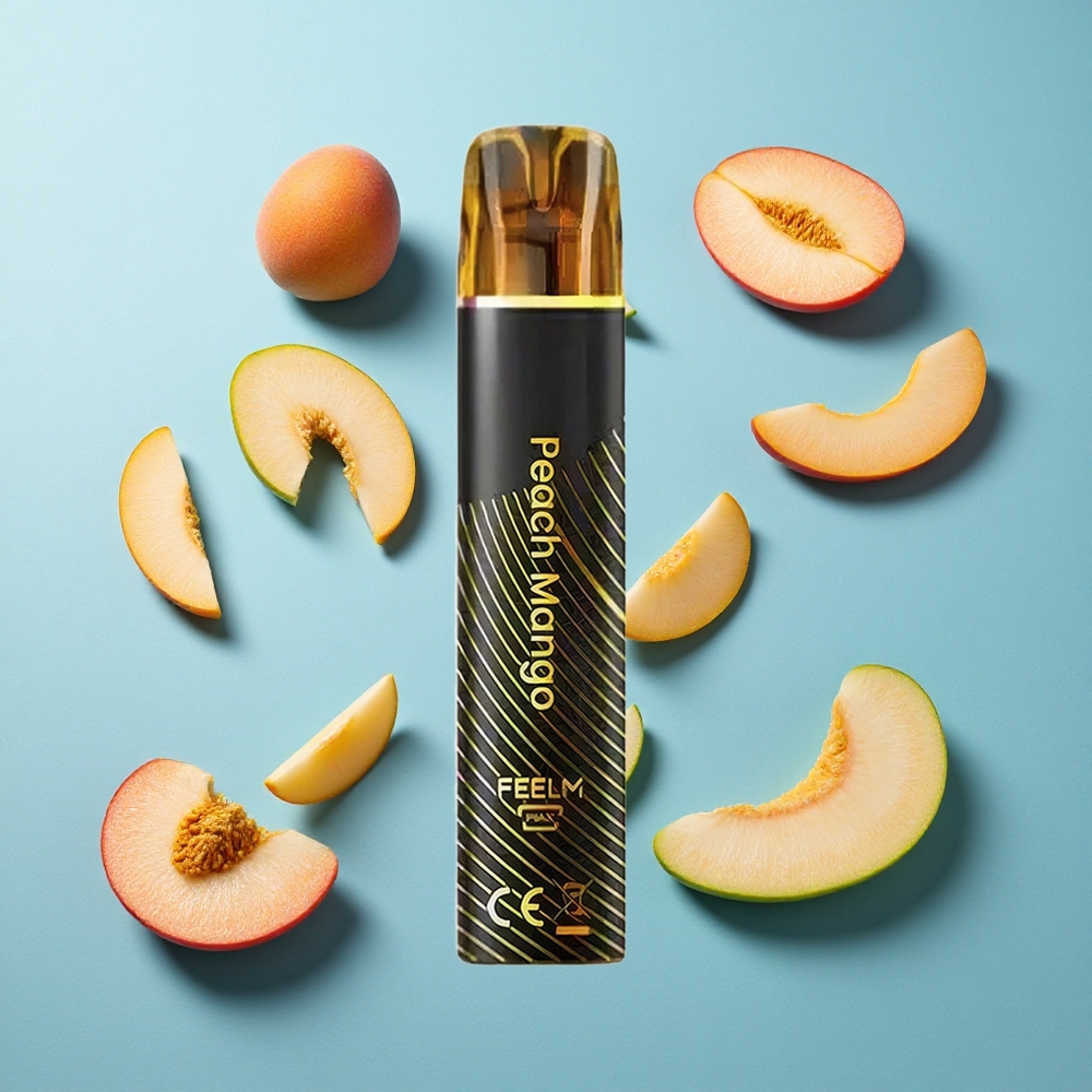 JNR Black&Golden 600+200 Puffs Einweg-Vape Pfirsich-Mango 800 Puffs 550mAh