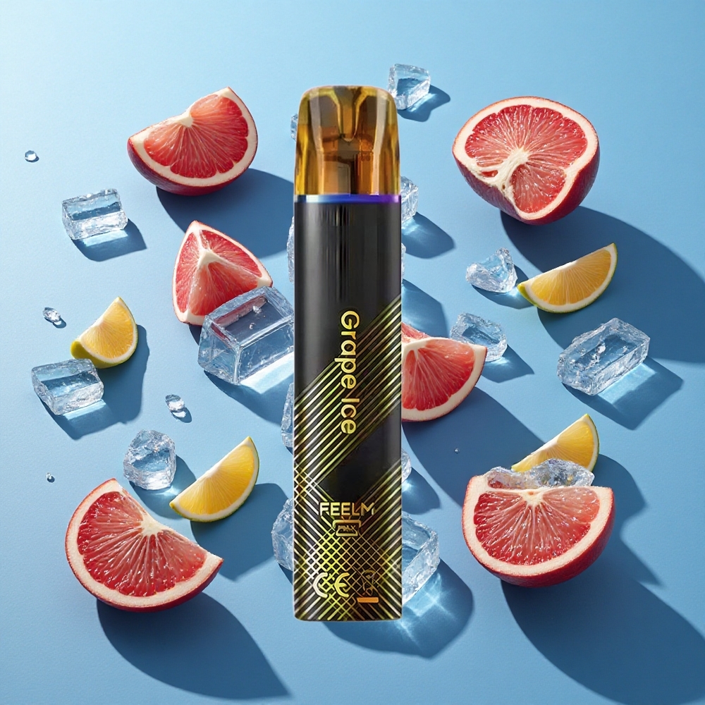 JNR Black&Golden 600+200 Puffs Einweg-Vape Traube Eis