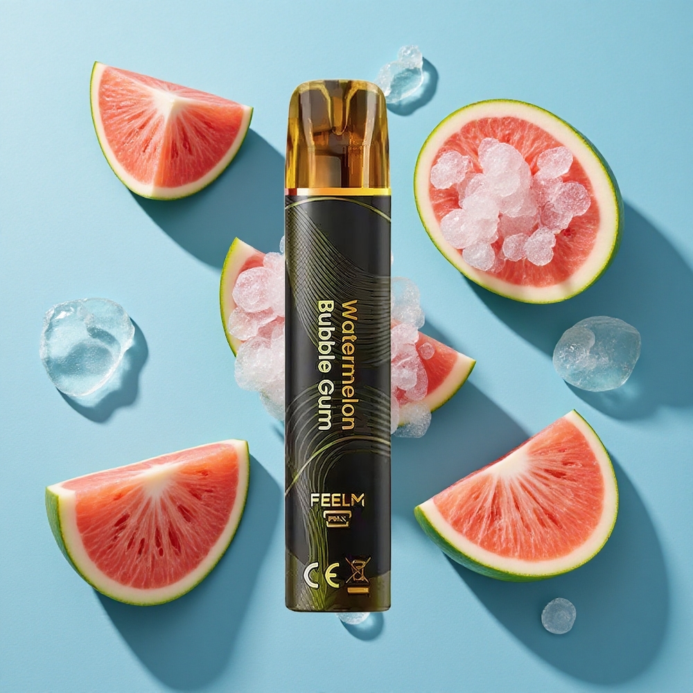 JNR Black&Golden 600+200 Puffs Einweg-Vape Wassermelone Kaugummi