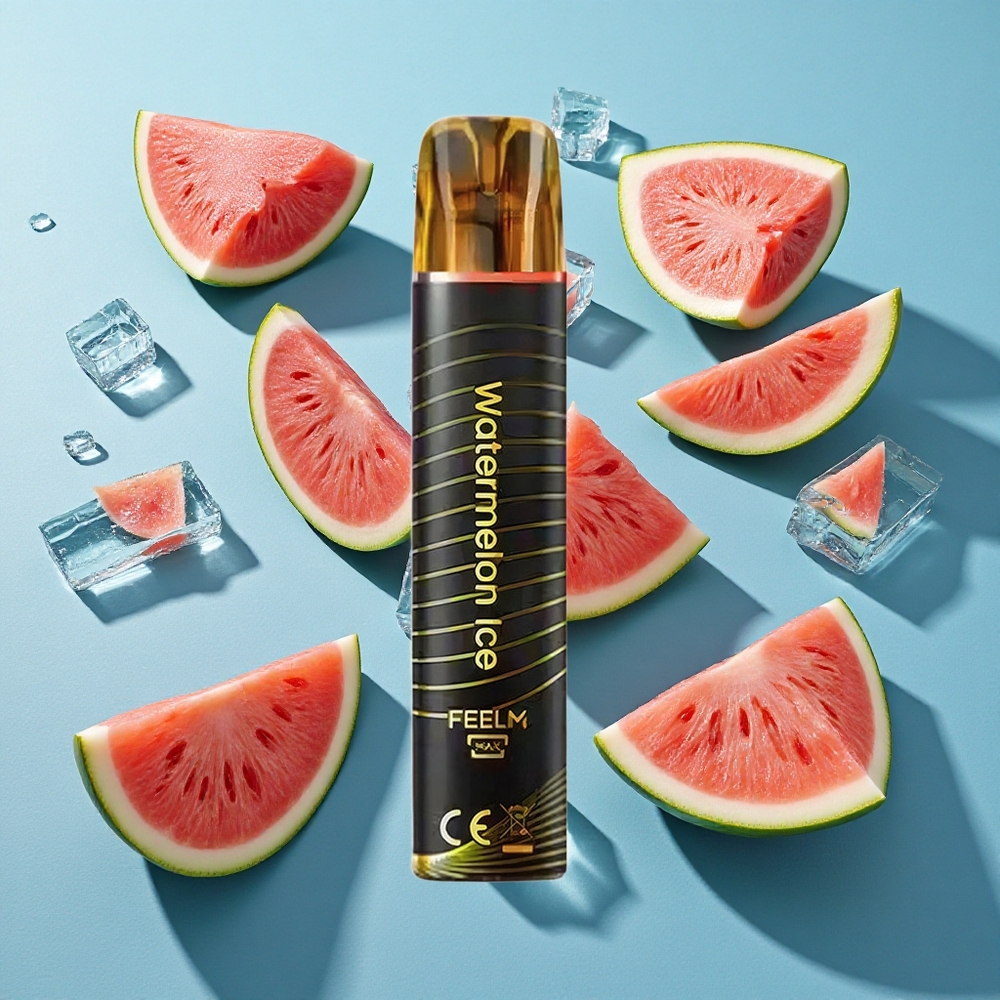 JNR Black&Golden 600+200 Puffs Wegwerf-Vape Wassermelone-Eis mit 800 Puffs und 550mAh Akku