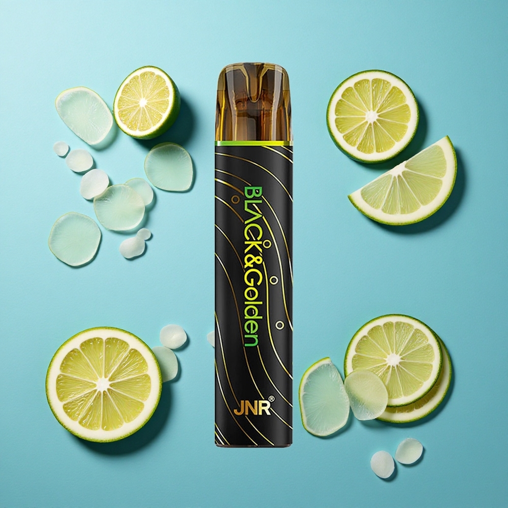 JNR Black&Golden 600+200 Puffs Zitrone & Limette