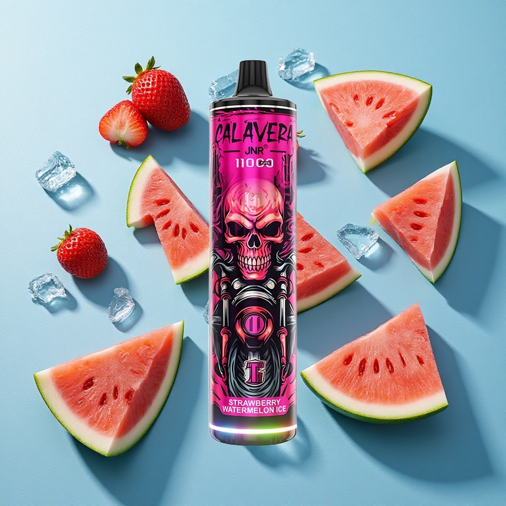 JNR Calavera 11000 Puffs 21ml E-Liquid Kapazität Erdbeer-Wassermelone-Eis