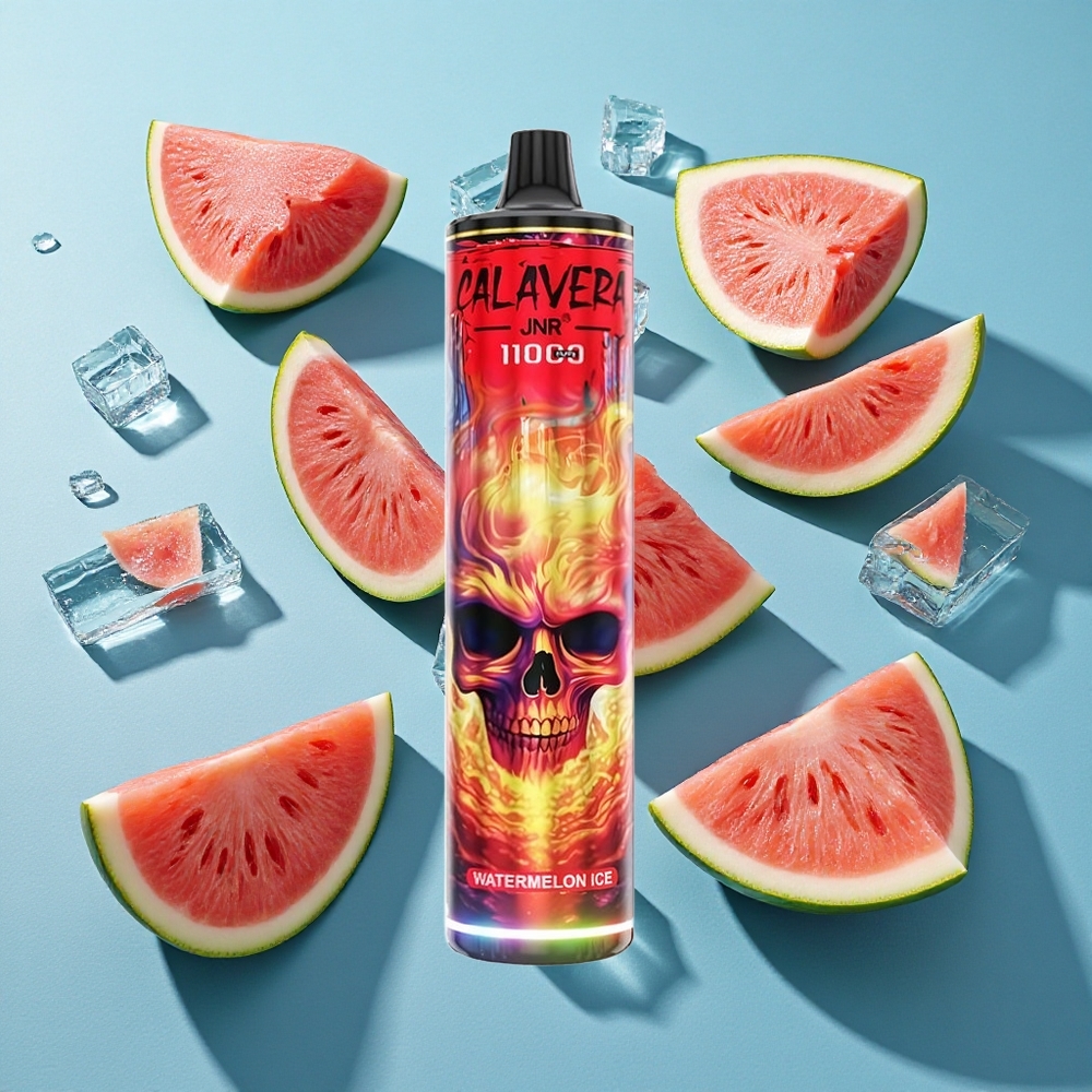 JNR Calavera 11000 Puffs Wegwerf-Vape Wassermelone-Eis mit 21ml E-Liquid und 850 mAh Akku