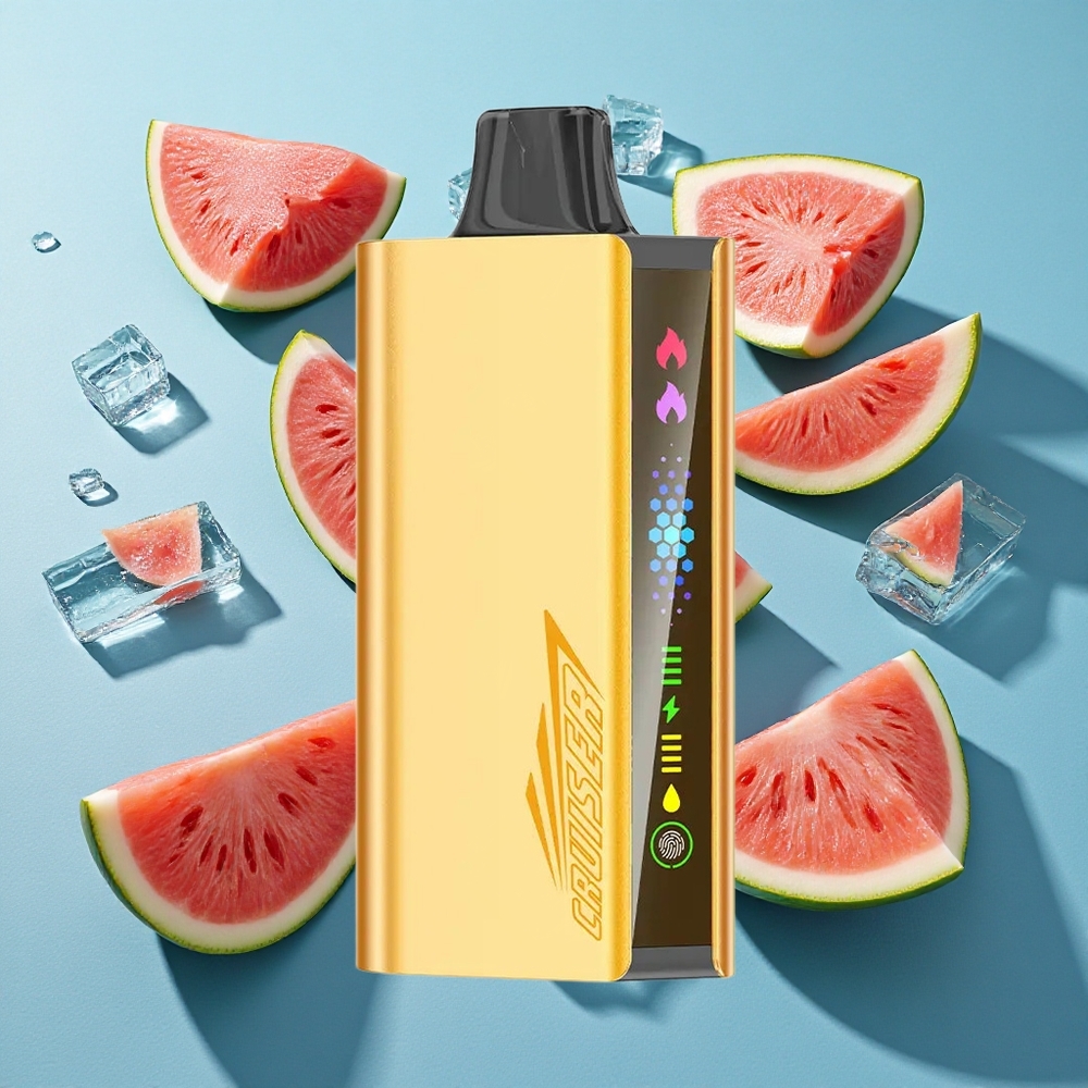 JNR Cruiser 12000 Puffs Wassermelone-Eis Vollmetall-Aluminium-Gehäuse 3500-mAh-Akku