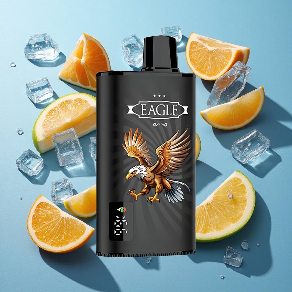 JNR EAGLE Smart 23000 Puffs Digitale Anzeige 1,0ohm Mesh Coil Schwarzbeere Mango Eis