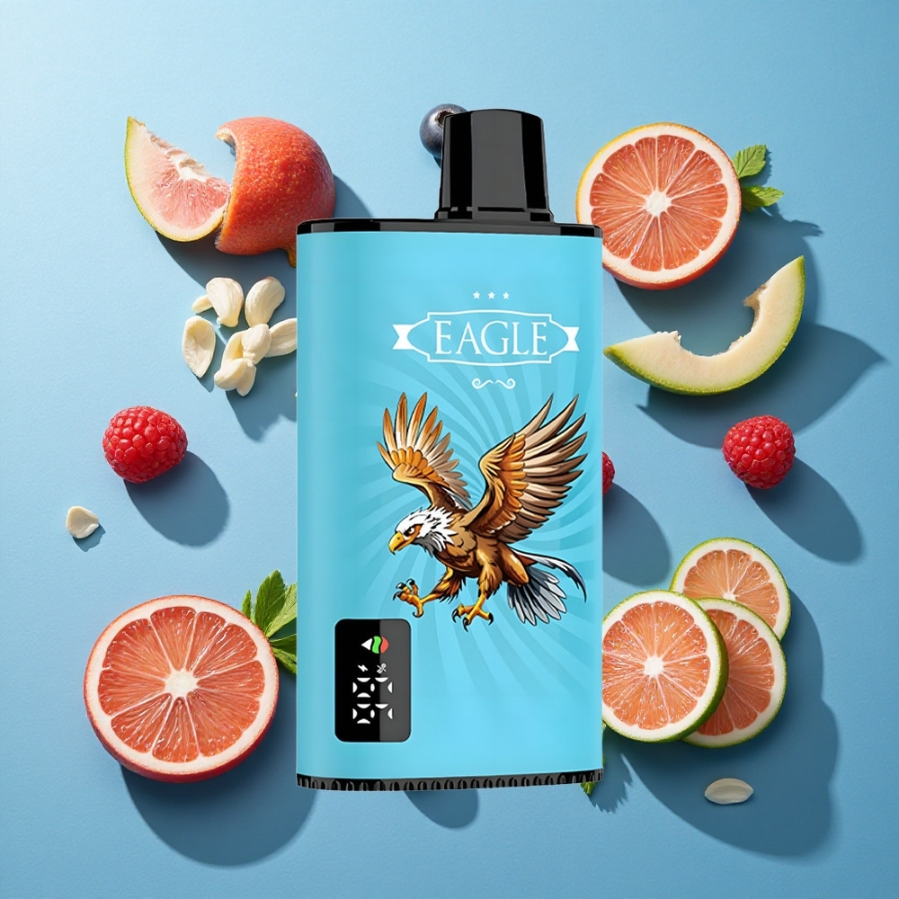 JNR EAGLE Smart 23000 Puffs Einweg-Vape Blaubeere-Sauer-Himbeere mit Digitalem Display und 25ml E-Liquid-Kapazität