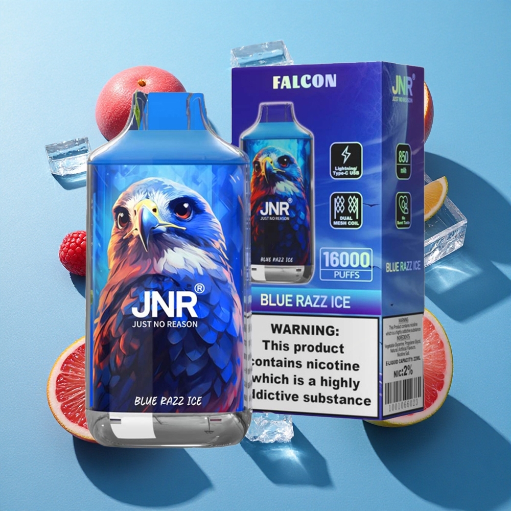 JNR Falcon 16000 Puffs 22ml Blaue Himbeere Eis