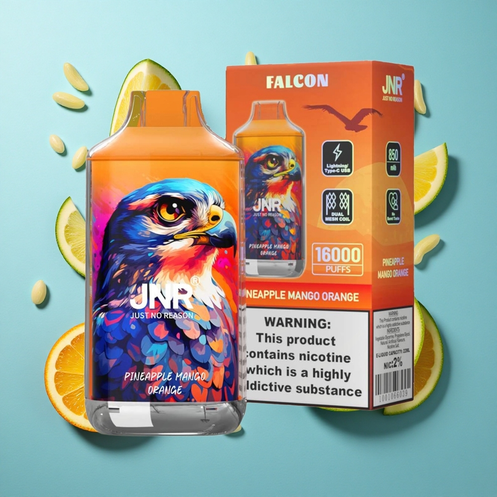 JNR Falcon 16000 Puffs 850 mAh Ananas Mango Orange