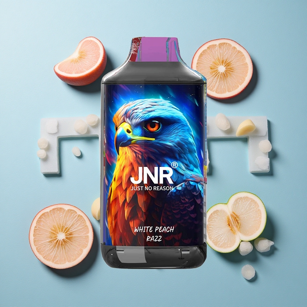 JNR Falcon 16000 Puffs 850 mAh Weißer Pfirsich Himbeere