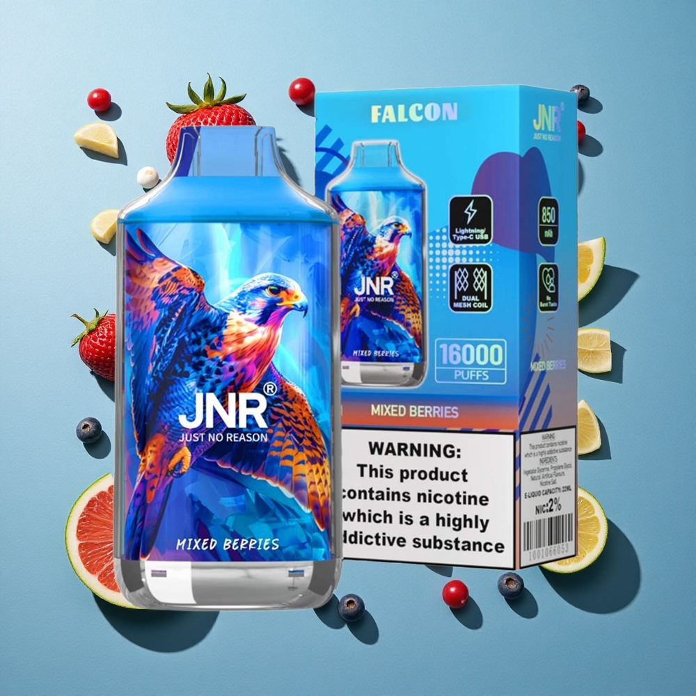 JNR Falcon 16000 Puffs Dual Mesh Coil Beerenmix