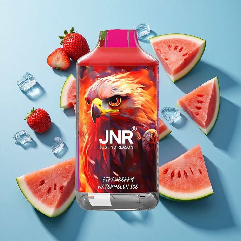 JNR Falcon 16000 Puffs Erdbeer-Wassermelone-Eis 850 mAh 22ml Dual Mesh Coil