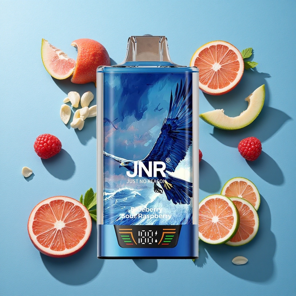 JNR Falcon Pro 28000 Einweg-Vape Blaubeere-Sauer-Himbeere mit 30ml Füllmenge und 950mAh Akku