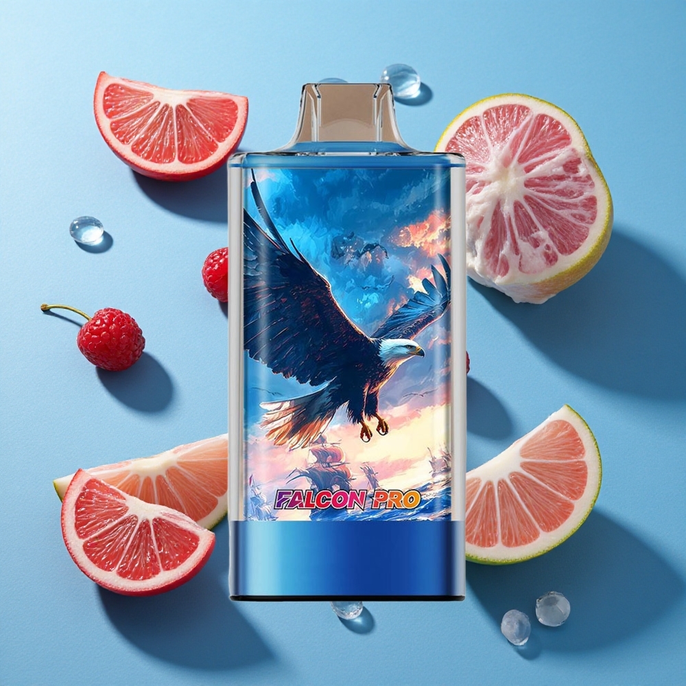 JNR Falcon Pro 28000 Wegwerf-Vape Blau-Razz-Kirsche mit 30ml Vorratsbehälter und 950mAh Akku