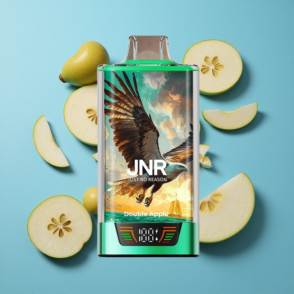 JNR Falcon Pro 28000 Wegwerf-Vape Doppelapfel mit 30ml Vorfüllung und 28000 Puffs