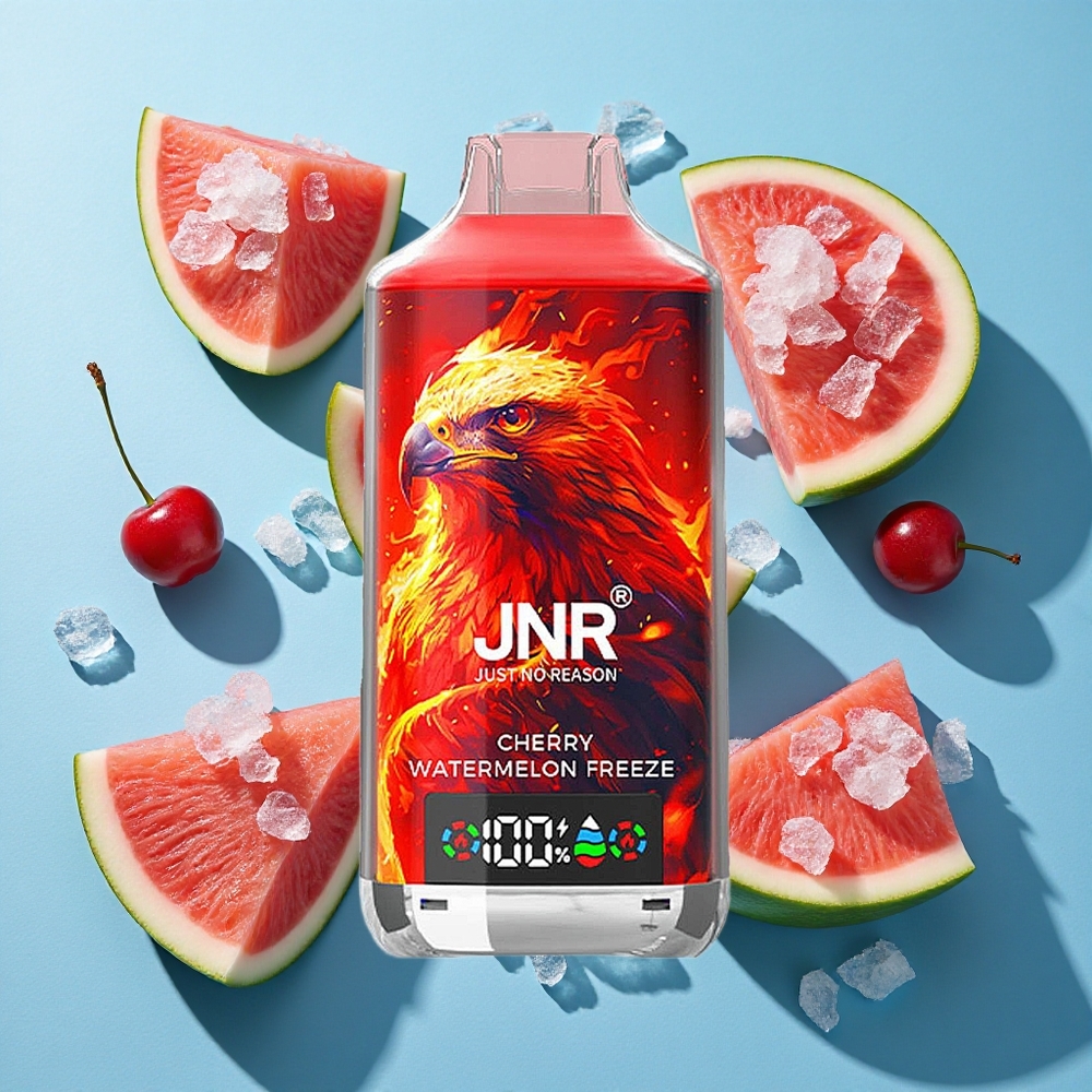 JNR Falcon X 18000 Puffs Digital Display Typ-C Schnellladung Kirsch-Wassermelonen-Eis
