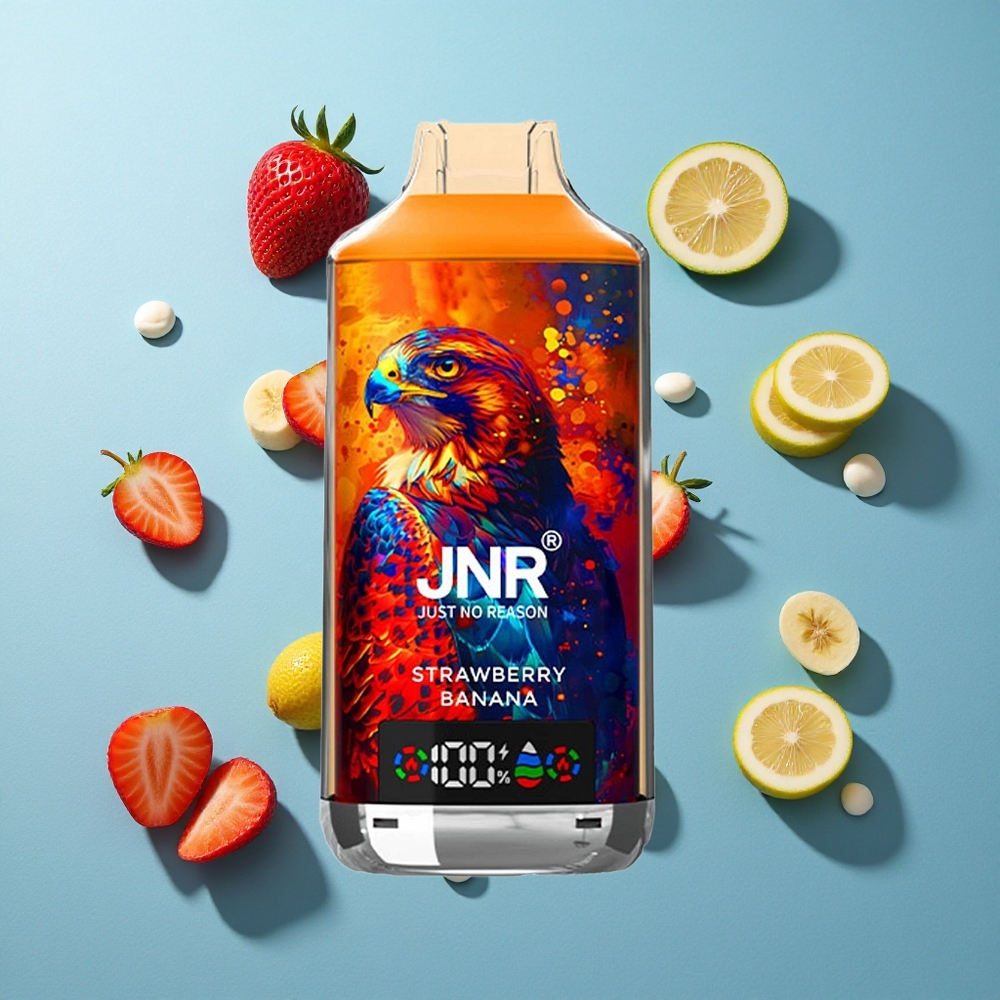 JNR Falcon X 18000 Puffs Digitalanzeige Typ-C Schnellladung Erdbeer Banane