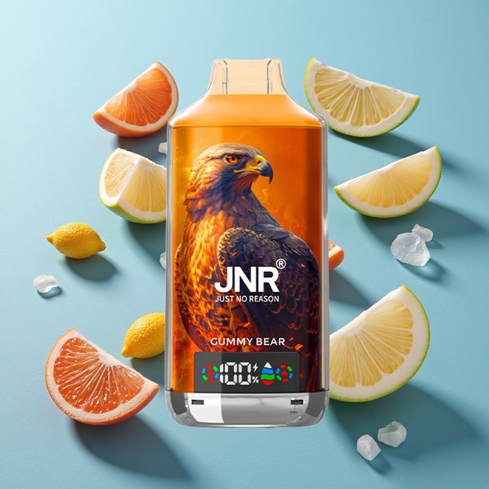 JNR Falcon X 18000 Puffs Gummibärchen 24ml Dual Mesh Coil Typ-C Schnellladung