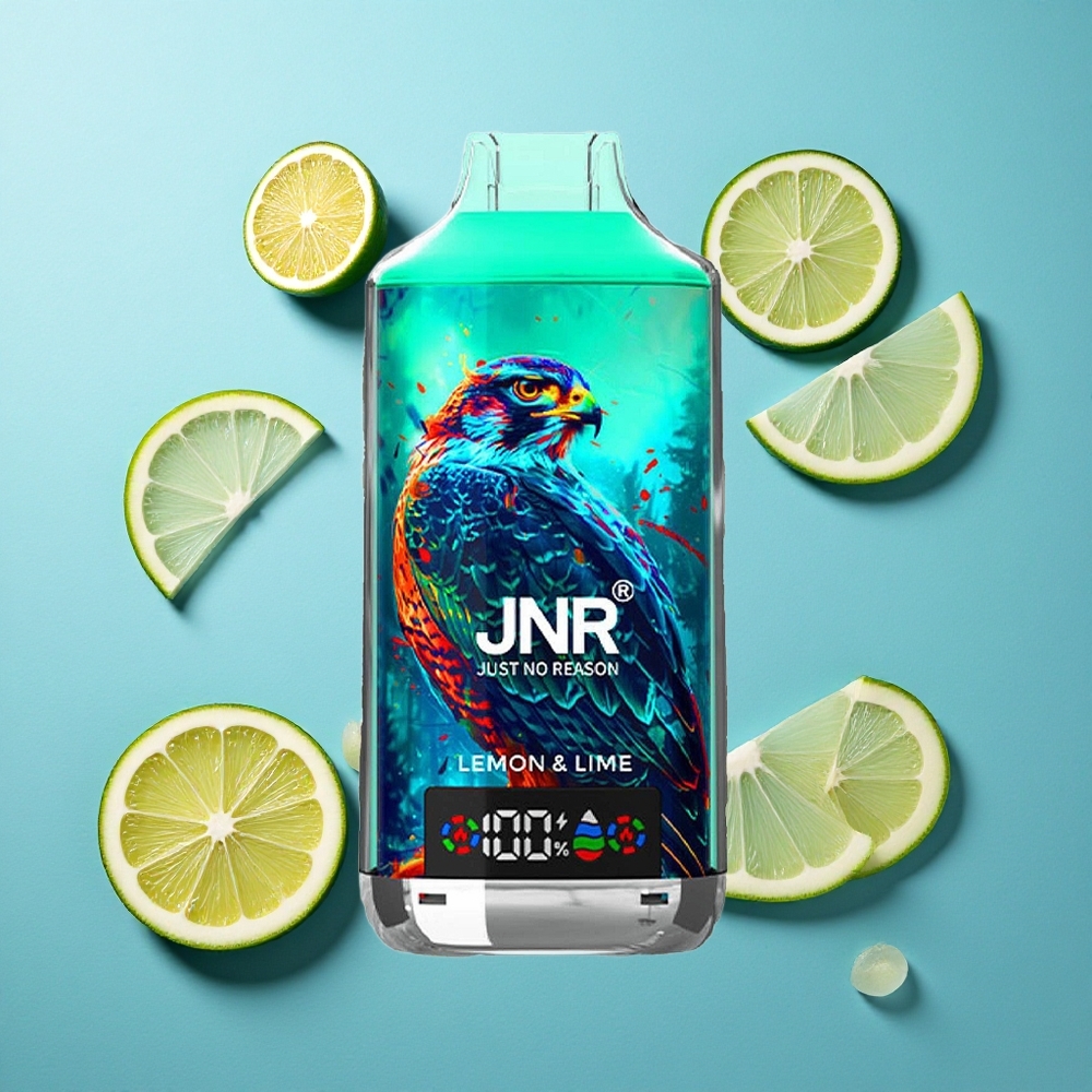 JNR Falcon X 18000 Puffs Zitrone Limette 24ml Flüssigkeit Dual Mesh Coil Typ-C Schnellladung