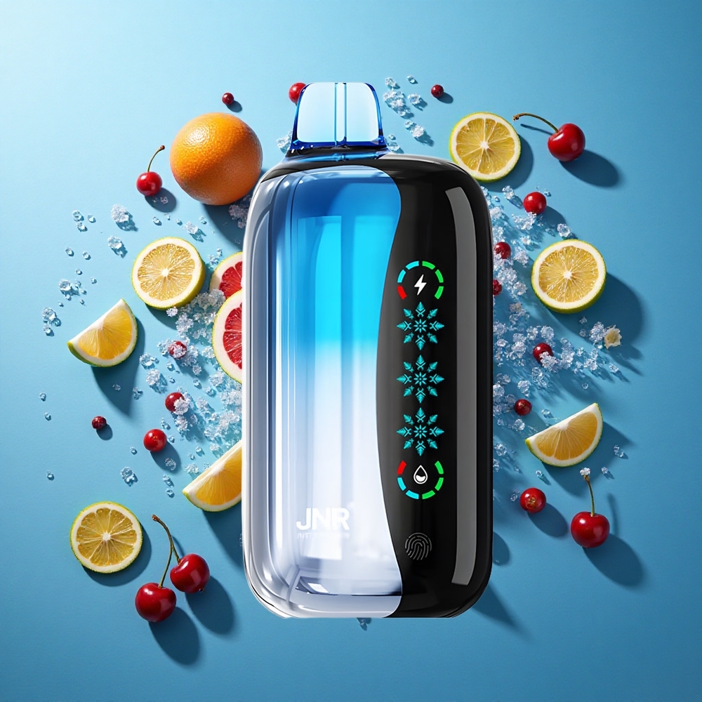 JNR Flex Ice 21000 Puffs Einweg-Vape Blaue Kirsch-Explosion mit anpassbarer Eis und 26ml E-Liquid