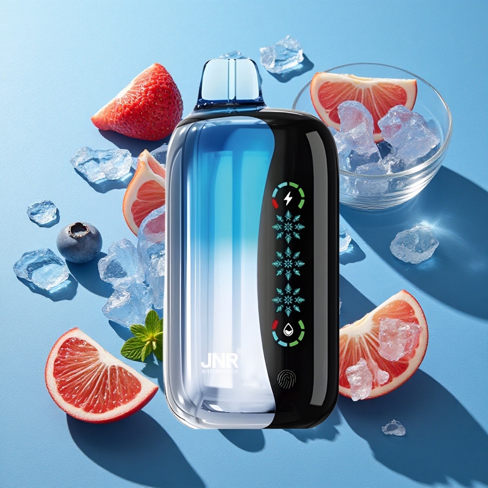 JNR Flex Ice 21000 Puffs Einweg-Vape Heidelbeer-Eis mit 26ml E-Liquid und anpassbarer Luftströmung