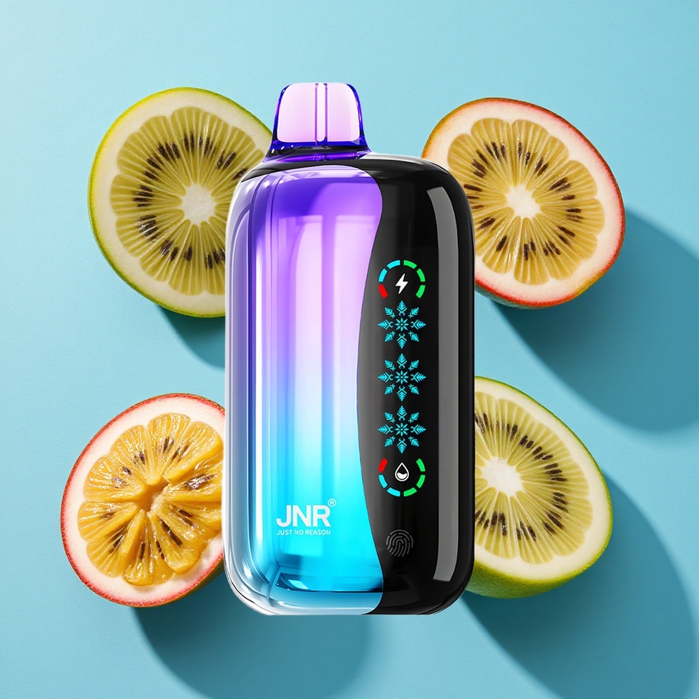 JNR Flex Ice 21000 Puffs Einweg-Vape Kiwi Passionsfrucht Guave mit anpassbarer Eis und 26ml E-Liquid