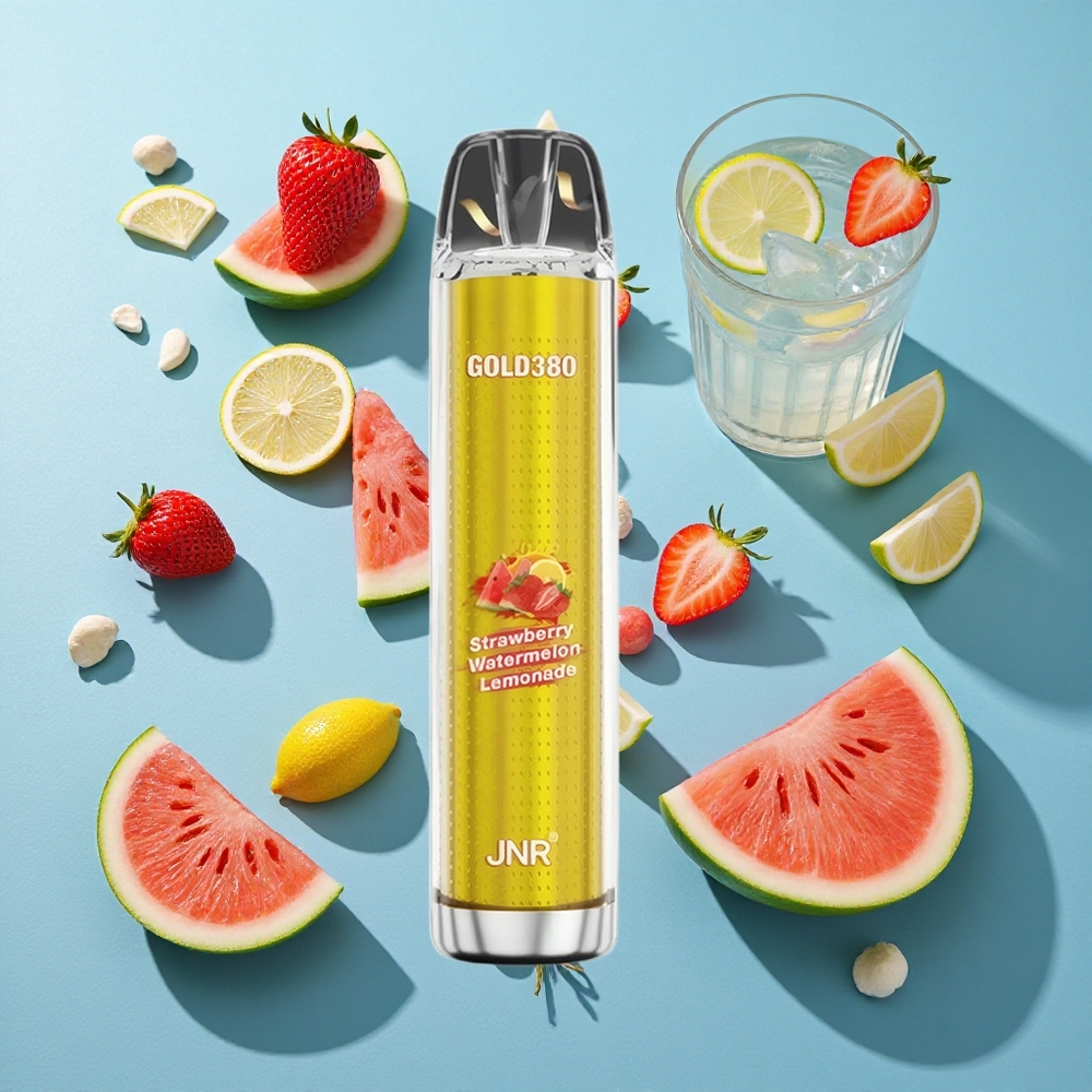 JNR Gold380 6000 Puffs Einweg-Vape Erdbeer-Wassermelonen-Limonade 1500mAh