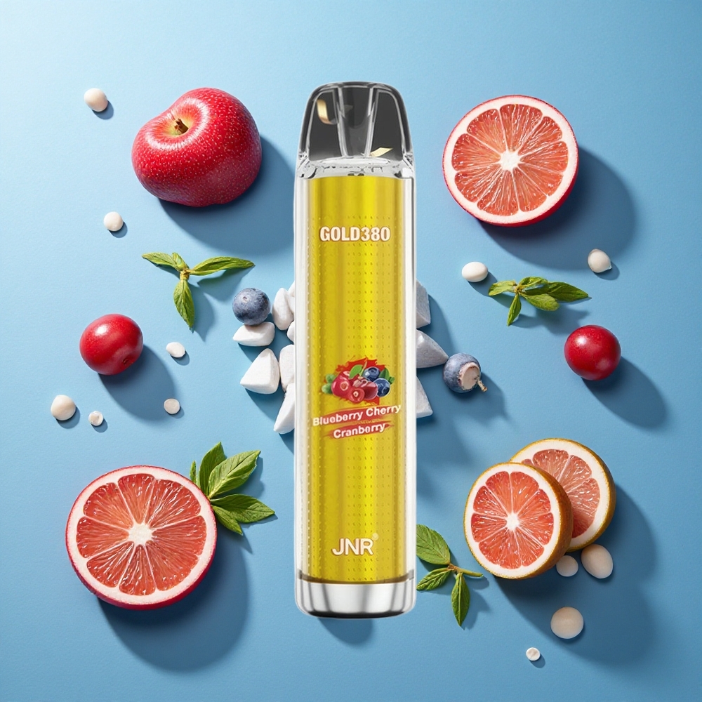 JNR Gold380 6000 Puffs Einweg-Vape Heidelbeere Kirsche Preiselbeere 1500mAh Akku