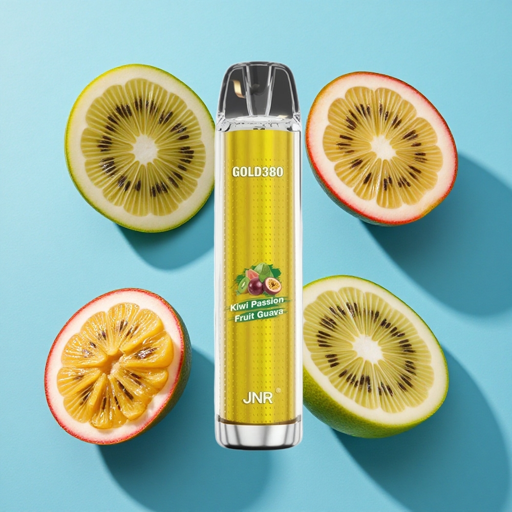 JNR Gold380 6000 Puffs Einweg-Vape Kiwi Passionsfrucht Guave 1500mAh