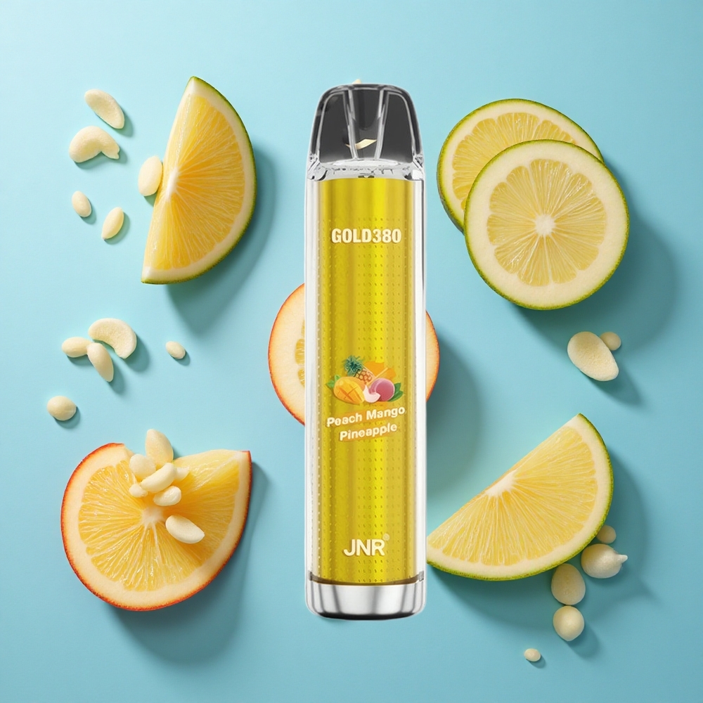JNR Gold380 6000 Puffs Einweg-Vape Pfirsich Mango Ananas 6000 Puffs 13ml