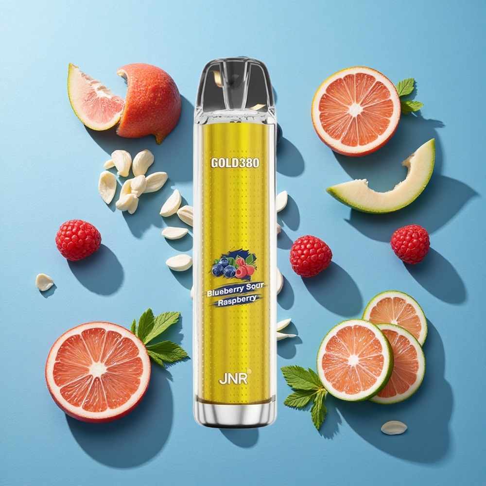 JNR Gold380 6000 Puffs Wegwerf-Vape Blaubeere-Sauer-Himbeere 1500mAh