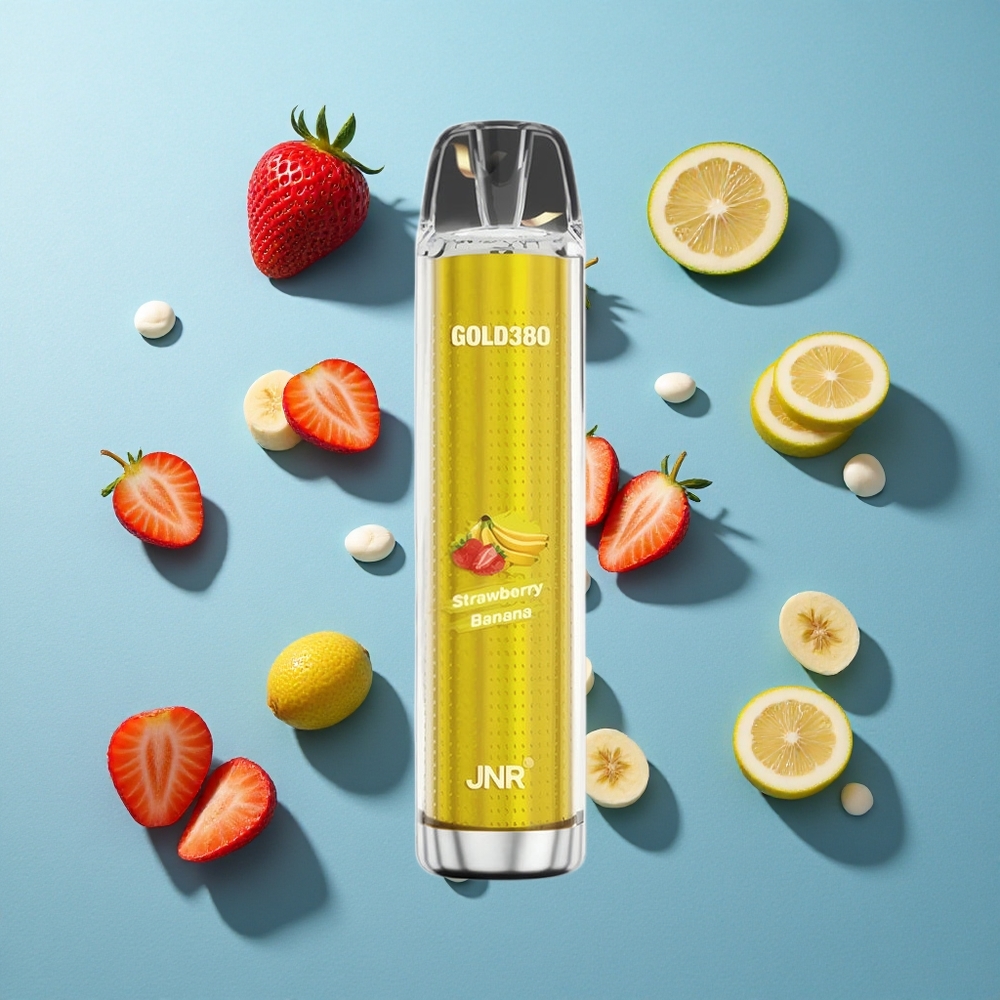 JNR Gold380 6000 Puffs Wegwerf-Vape Erdbeer Banane 1500mAh