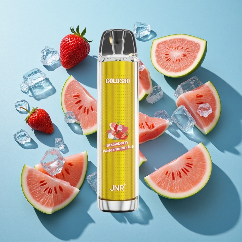 JNR Gold380 6000 Puffs Wegwerf-Vape Erdbeer-Wassermelone-Eis 1500mAh