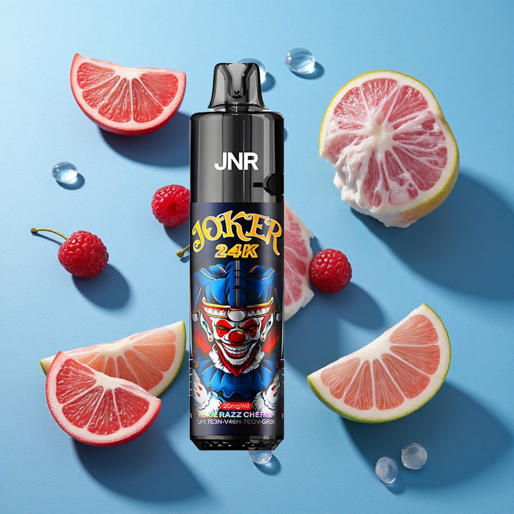 JNR Joker 24K Puffs 2+10ml Nachfüllbare Pod Blaue Himbeere Kirsche