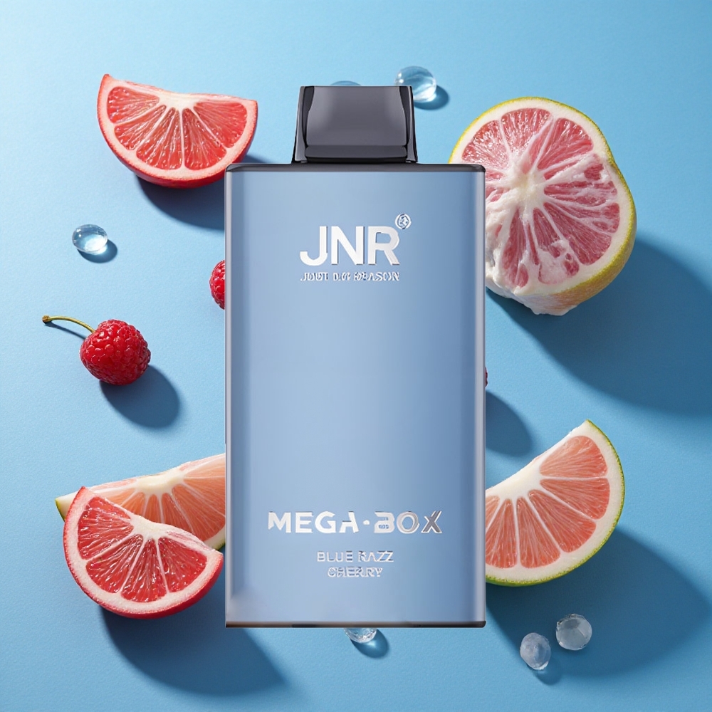 JNR Mega Box 25000 Puffs 30ml E-Liquid Kapazität Einweg-Vape Blaue Himbeere Kirsche