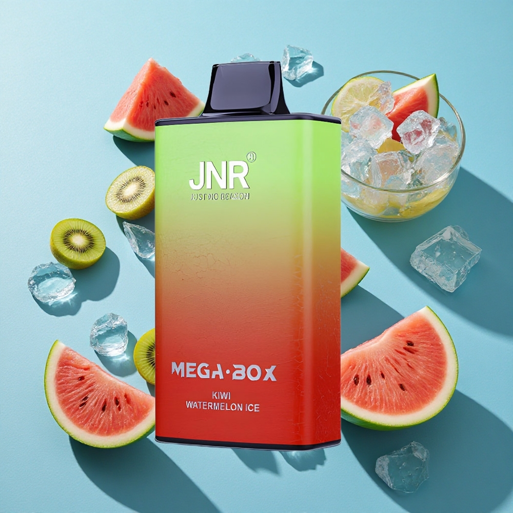 JNR Mega Box 25000 Puffs Einweg-Vape Kiwi Wassermelone Eis